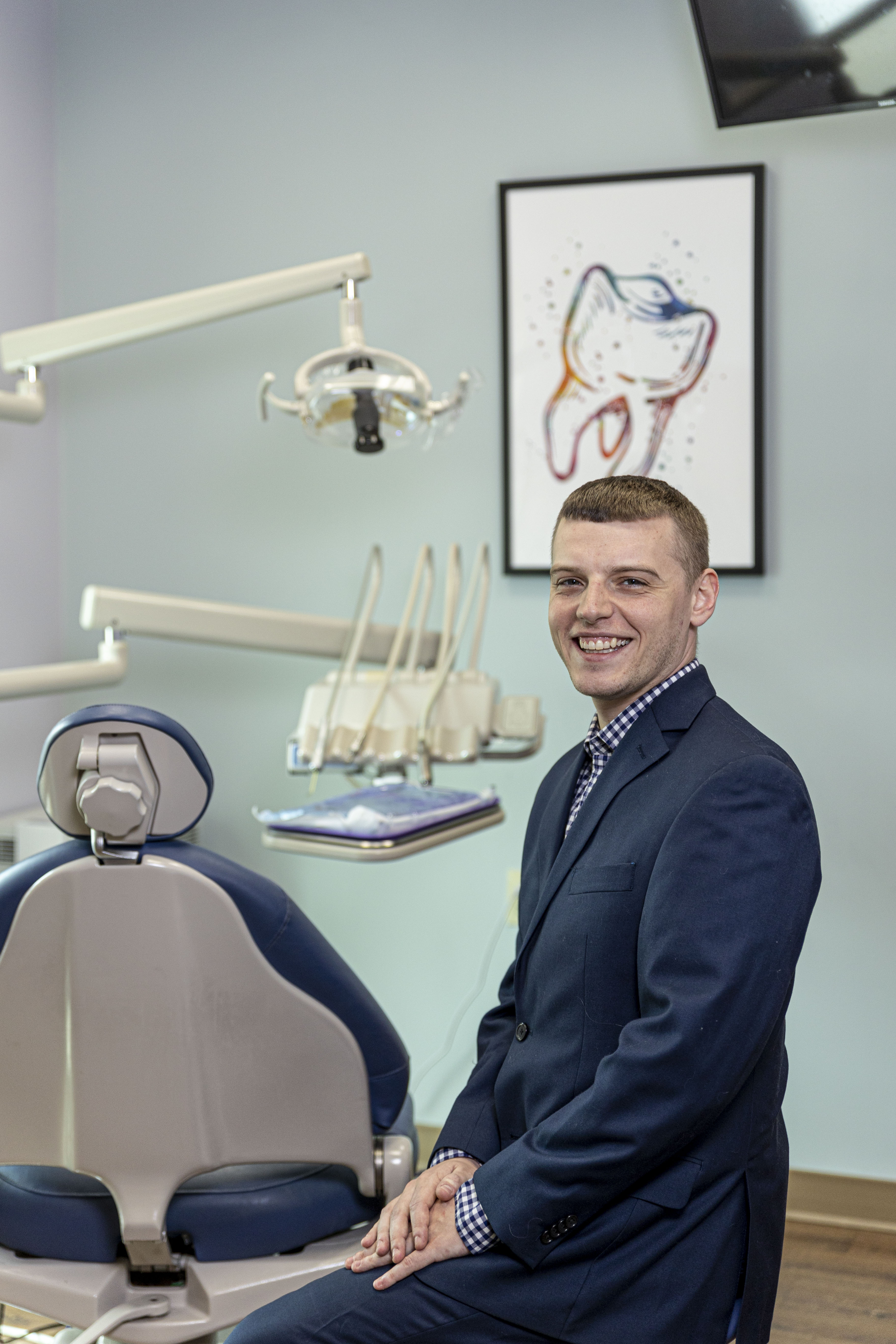 Commercial team headshots for a Maine dental practice — Studio44 North